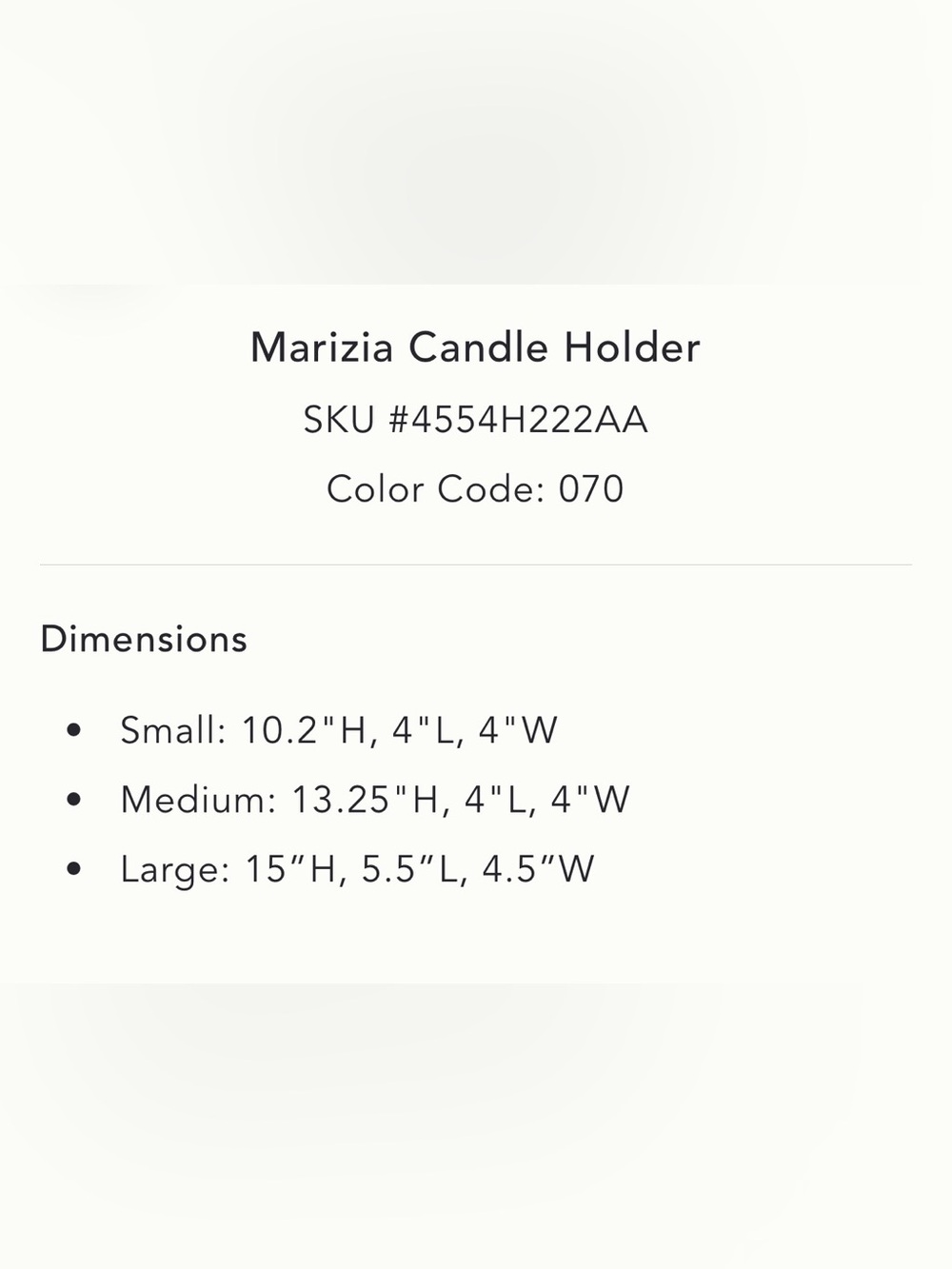 Anthropologie Marizia Gold Metal Candle Holders, set of 3 - Picture 5 of 7